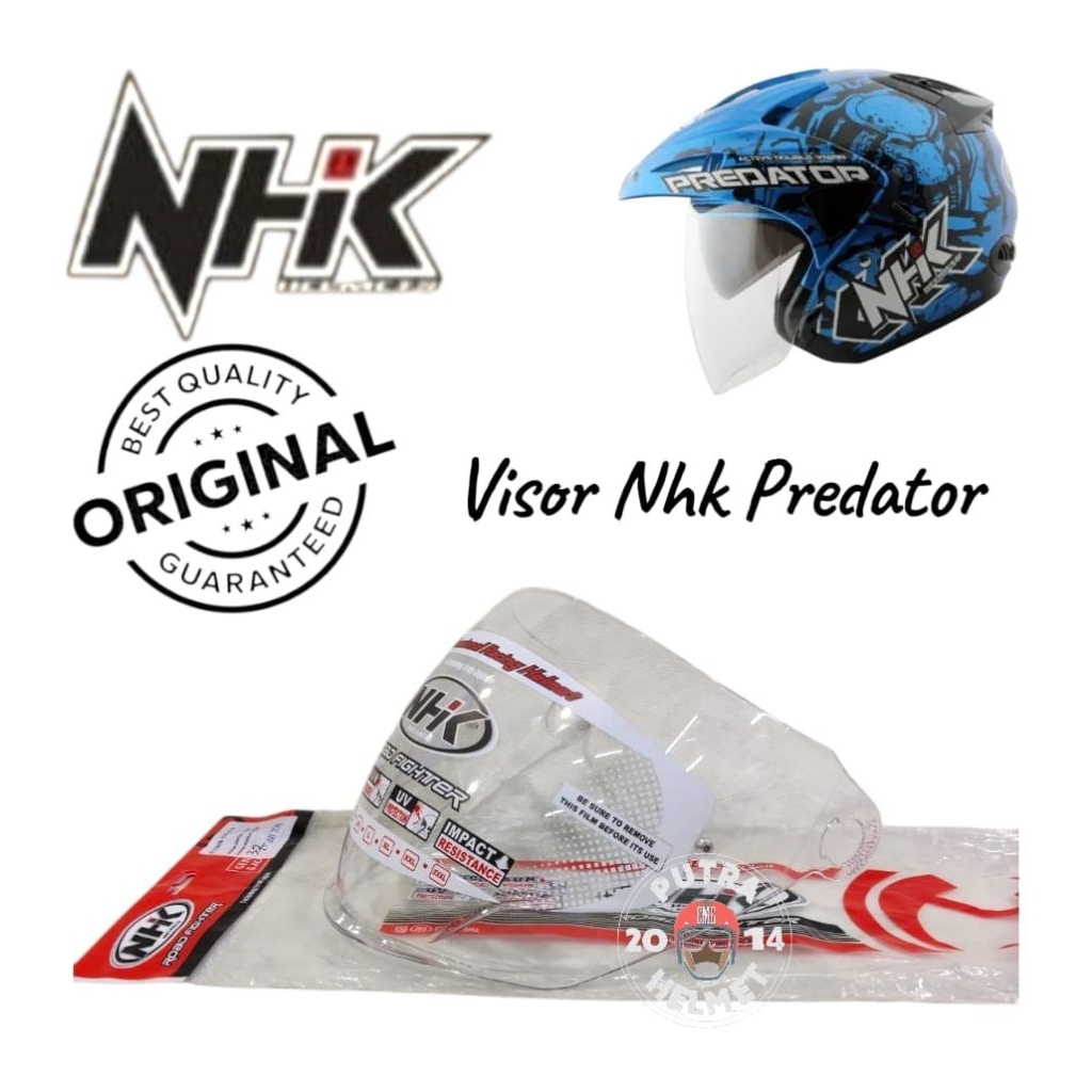 Visor Helm Nhk Predator Original | kaca Helm nhk original
