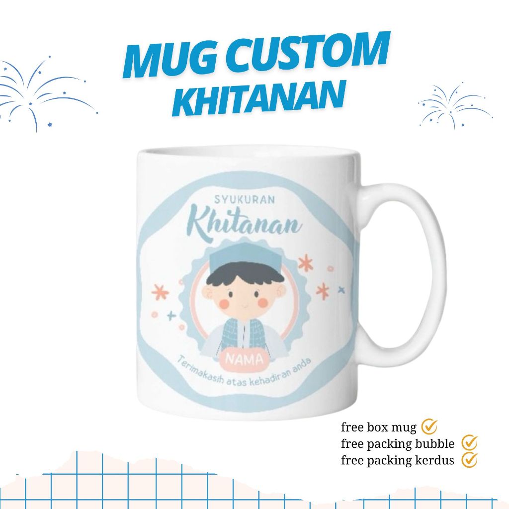 MUG KHITAN / MUG CUSTOM PRINTING / SOUVENIR MUG PRINTING