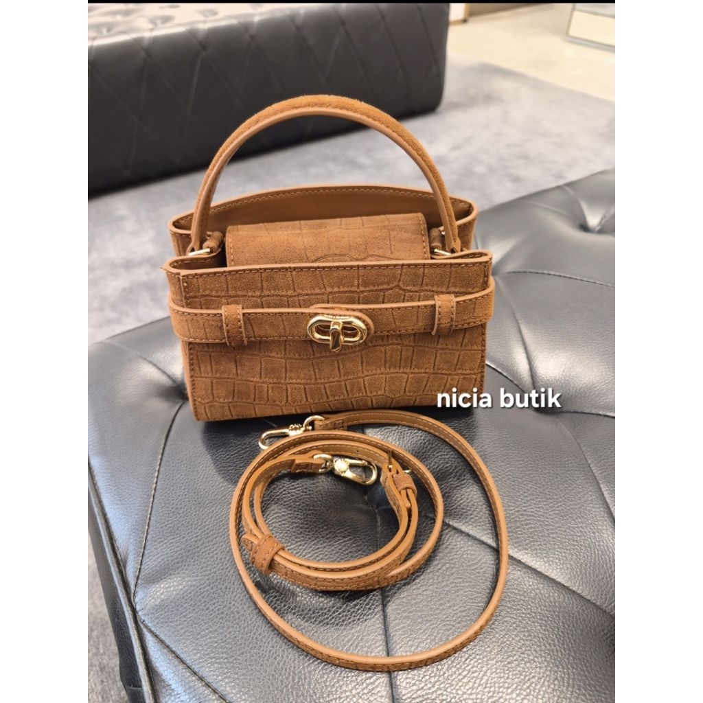 tas ck aubrielle coklat suede