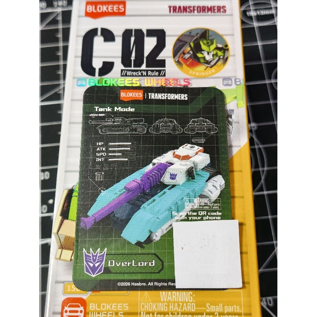 Wheels Transformers C02  Overlord Tank