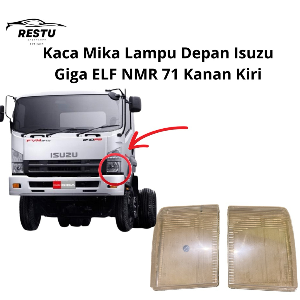 mika lampu headlamp depan isuzu giga elf nmr 71