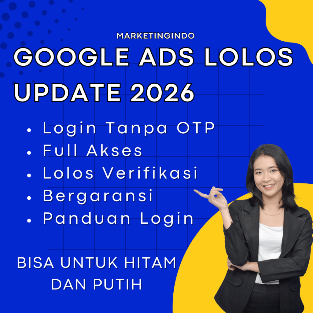 Akun Google Ads Verifikasi Pengiklan Bergaransi