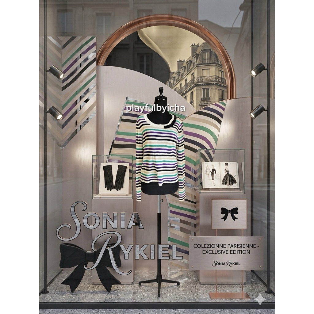 [EXCLUSIVE EDITION] The Parisian Midnight Stripe T-shirt | Sonia Rykiel