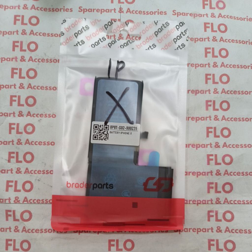 Baterai iPhone X Ori BraderParts Bergaransi