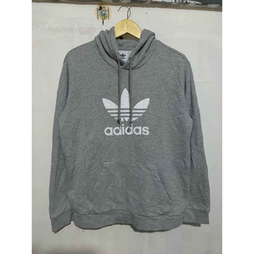 Hoodie Adidas Trifoil biru
