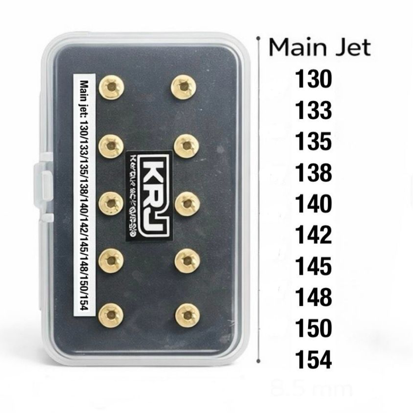 SET MAIN JET dan PILOT JET KARBURATOR PWK KRJ SUDCO UMA KX CPO KTC KOSO KAWAHARA BRT