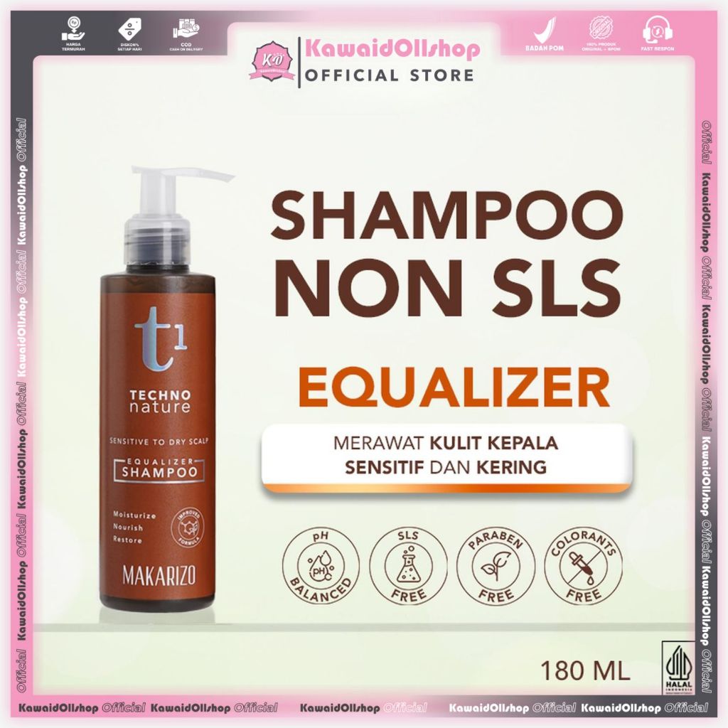 Makarizo T1 Techno Nature Equalizer Shampoo 180 ML