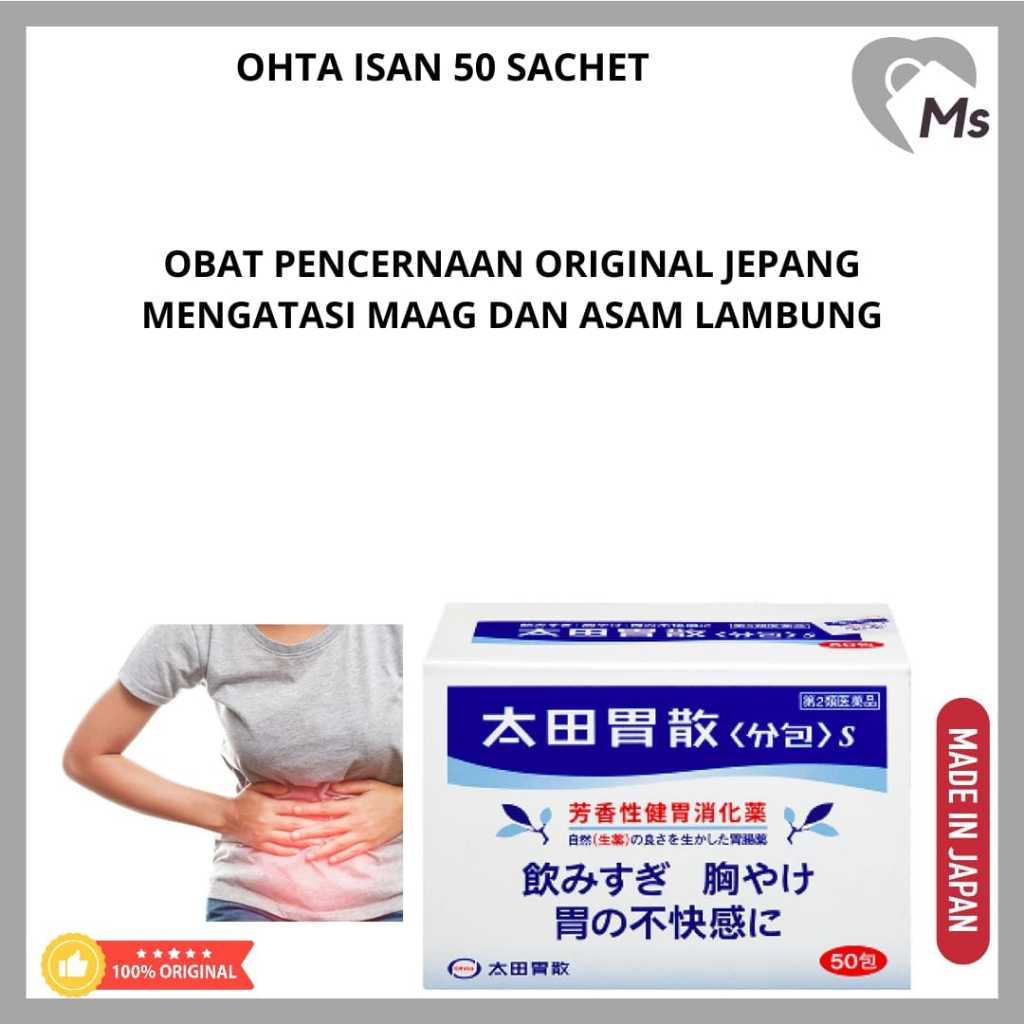 Ohta's Isan 50 sachets Obat Lambung Jepang Ohtaisan Jepang