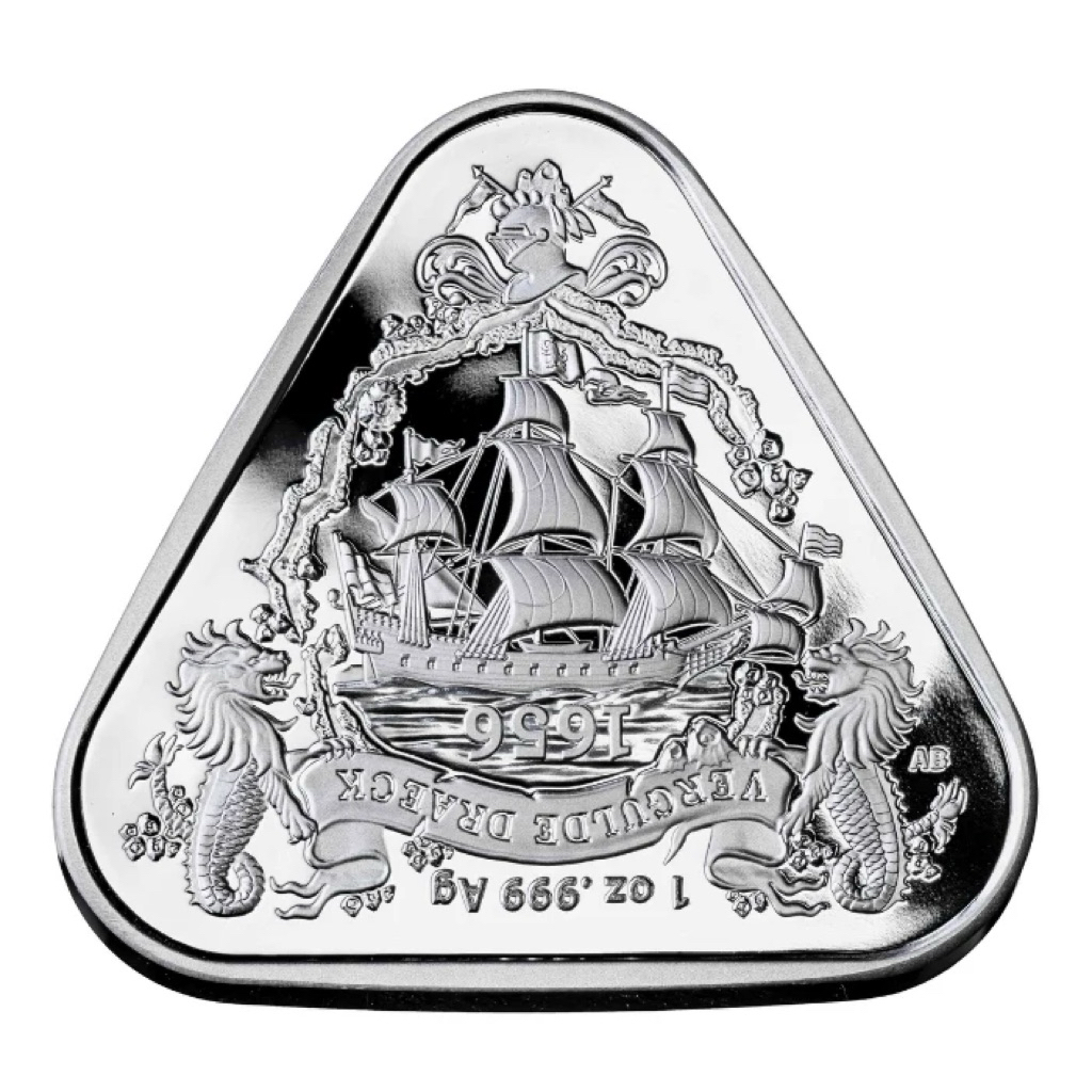 Perak 1 oz Vergulde Draeck