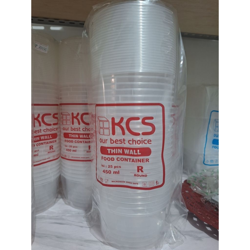 thinwall KCS bentuk bulat 200ml 450ml
