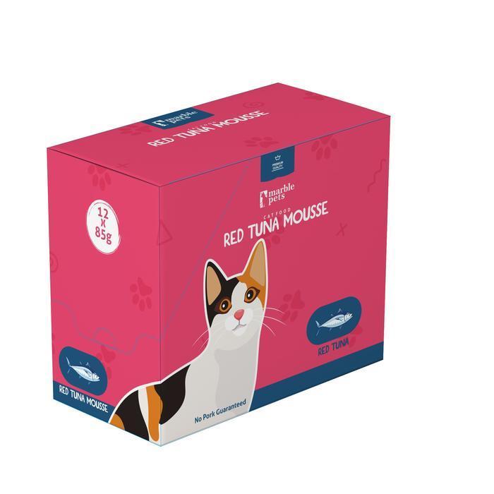 MARBLE PETS 1 INNER BOX 12PCS 85Gr POUCH SACHET Makanan Kucing Basah Premium Kitten and Audlt