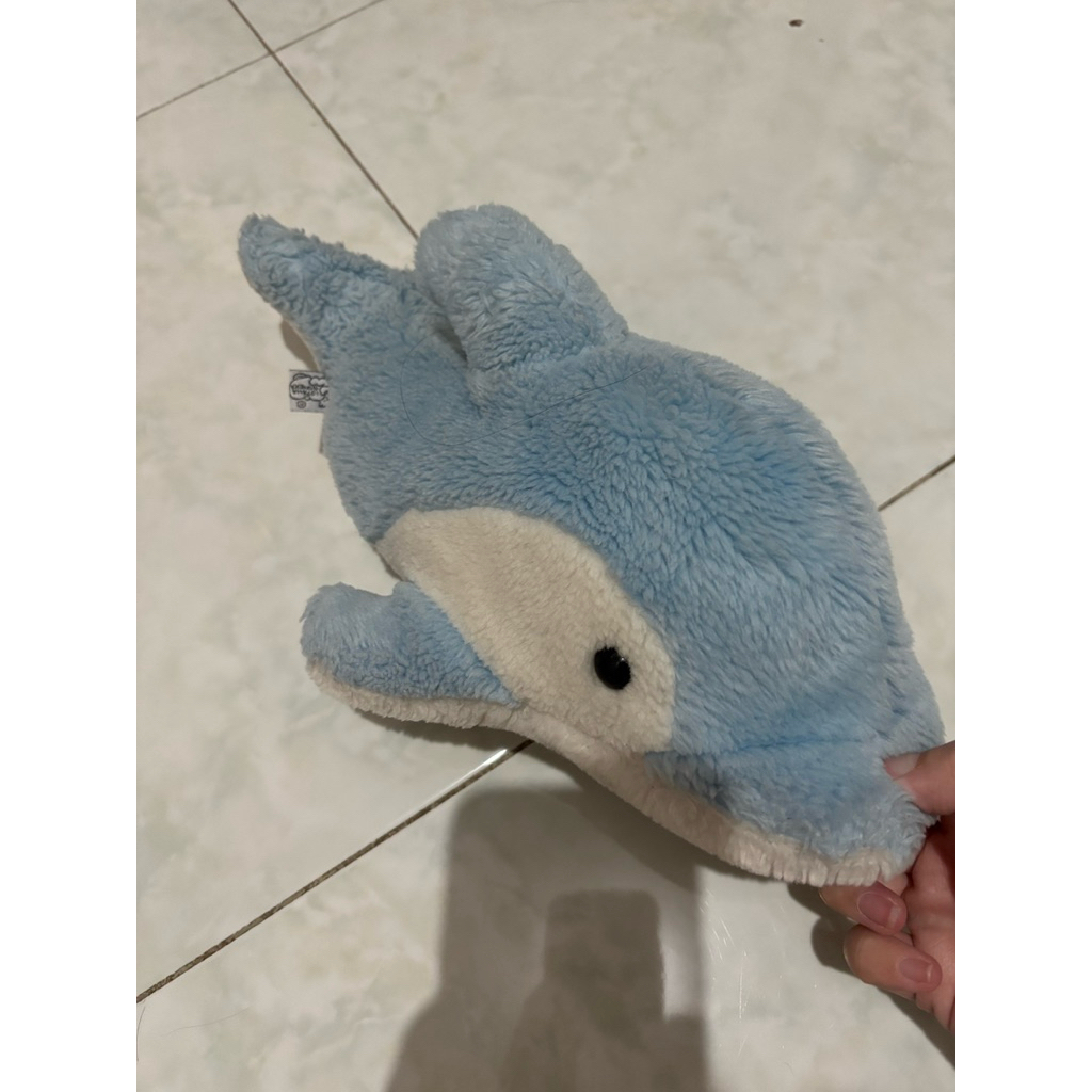 PRELOVED - boneka istana boneka dolphin biru