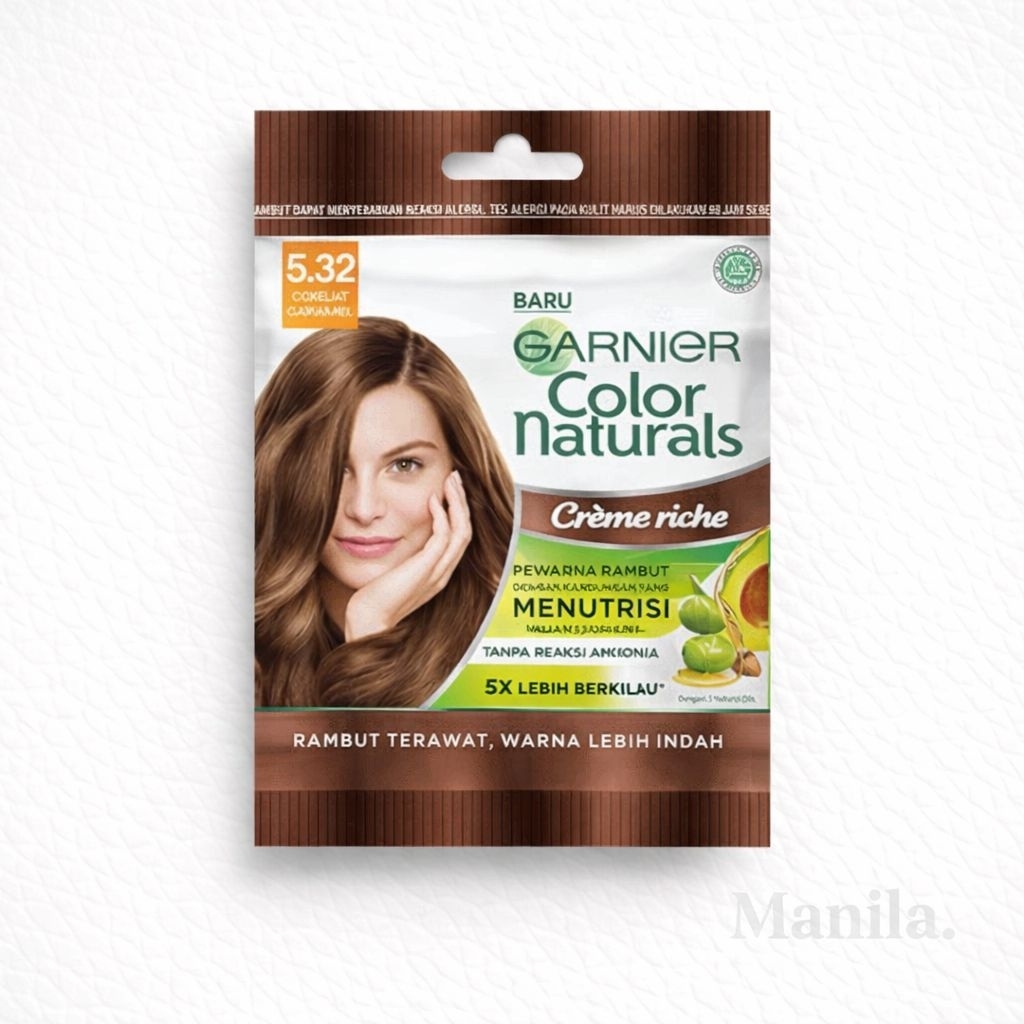 Pewarna Rambut Coklat Caramel Garnier