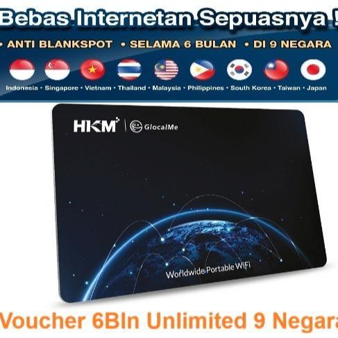 Kuota Isi Ulang Unlimited 6bln 9 Negara Khusus Modem HKM Glocalme G008 G009