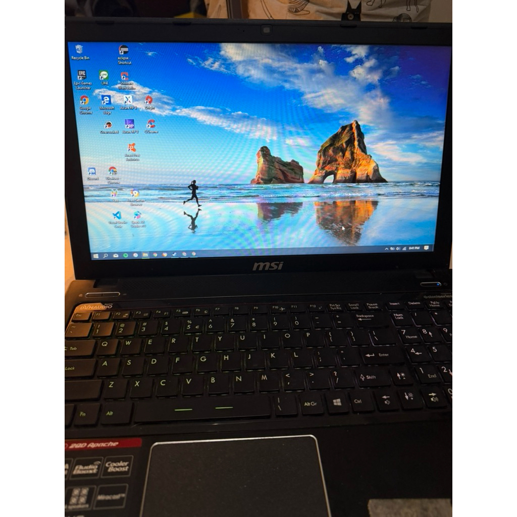 laptop gaming MSI GE60 2QD APACHE SECOND bekas