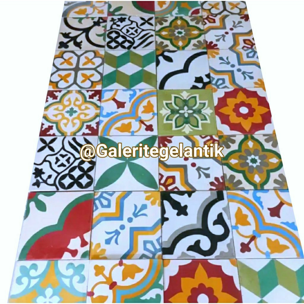 TEGEL MOTIF UBIN KERATON KLASIK RETRO