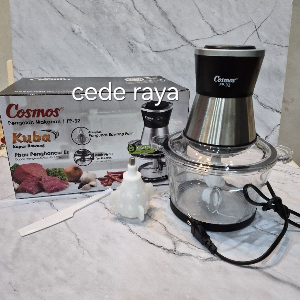 blender chopper penggiling daging & es cosmos FP-32 / 350watt