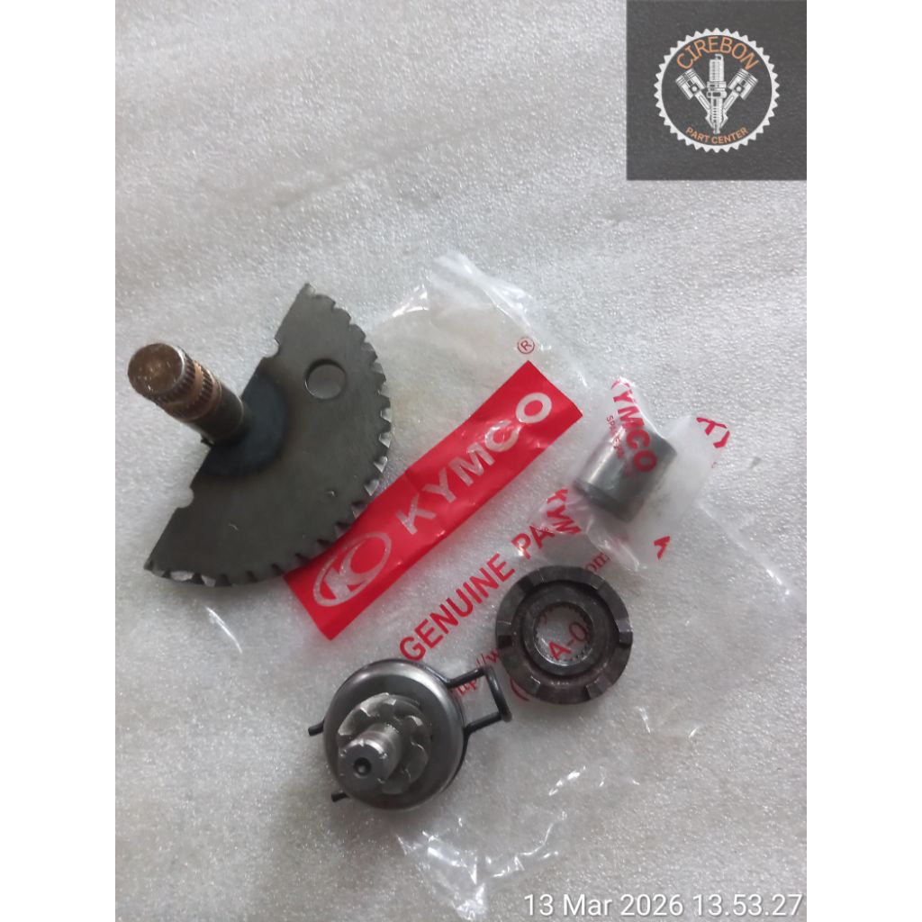 PAKET GIGI NANAS GIGI SETENGAH BULAN GIGI LAWAN BOSH KYMCO EASY FREE EX 100 CC BARU