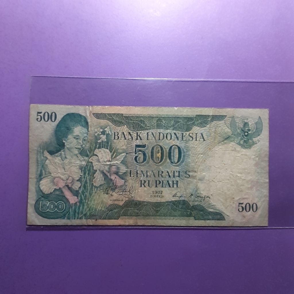 uang 500 rupiah ibu konde 1977
