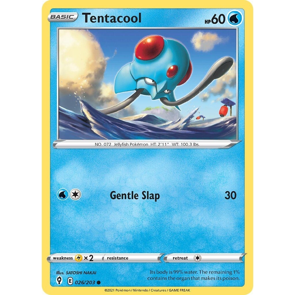 Tcg Pokemon Tentacool Common 2021 EVS