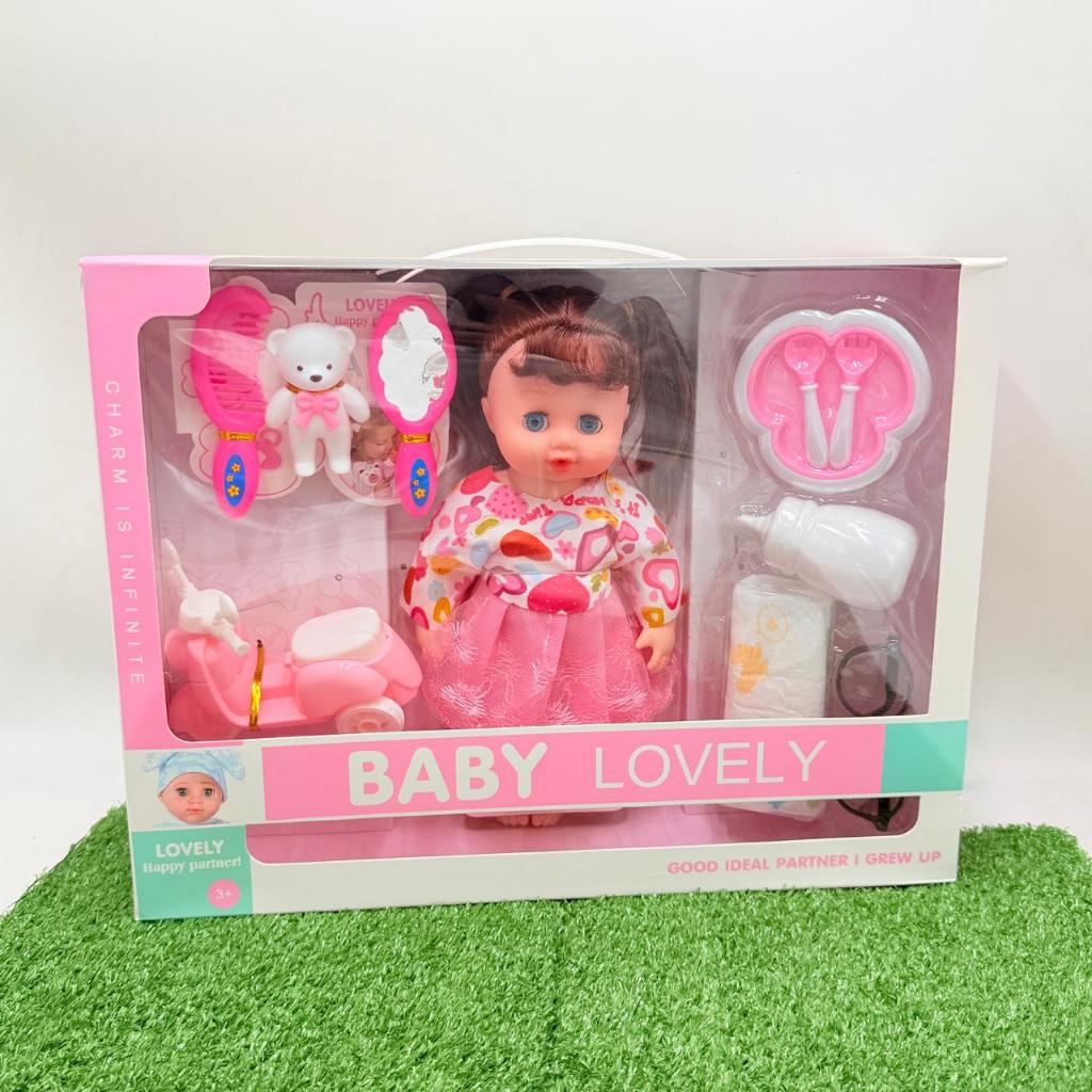 BESAR Mainan Boneka Bunyi - Baby Lovely Doll - Musik - Boneka Susan - Boneka Dot