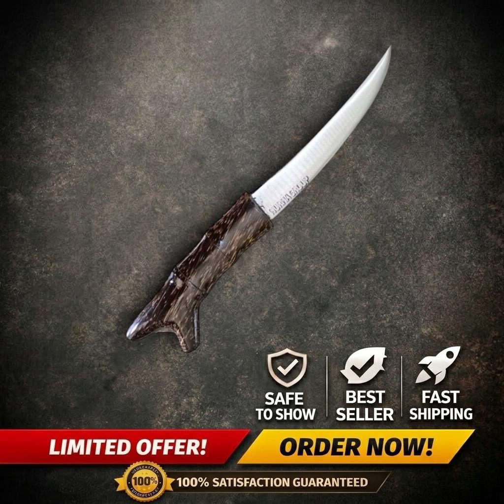 Pisau Fillet Ikan Super Tajam Baja Per | Pisau Potong Daging Presisi | Pisau Dapur Rimba Baja