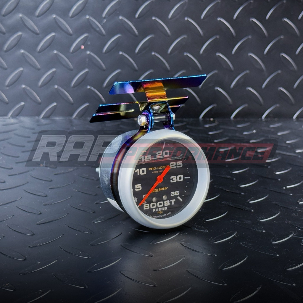 BRACKET BOOST METER R4 AUTOMETER PPRC WARNA HITAM MODEL DUDUK