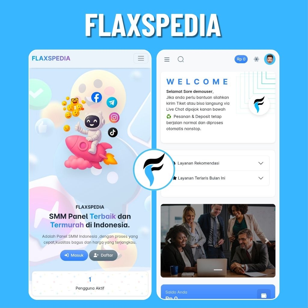 Source Code SMM Panel Flaxspedia V5.0 Multi Provider Tampilan Modern Terbaru [ Responsif untuk Pemas
