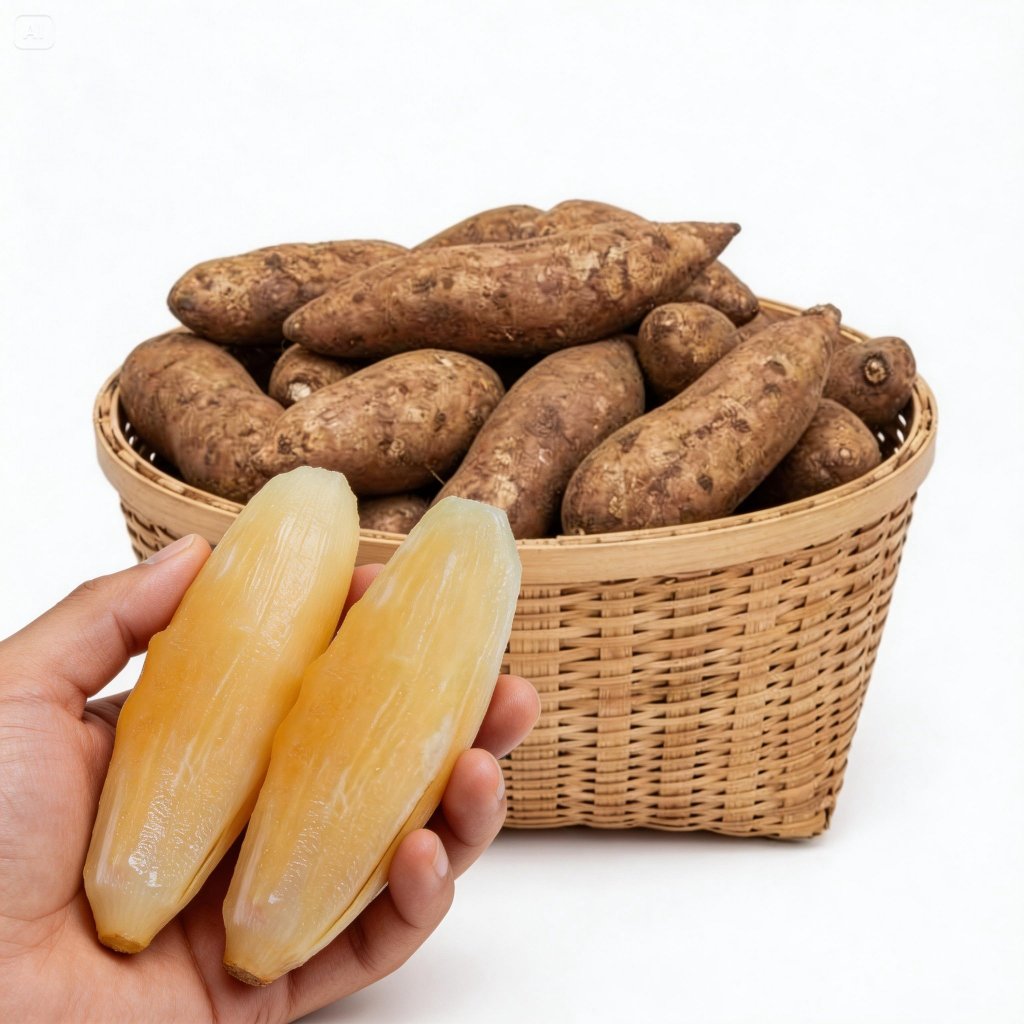 Umbi Yakon Wonosobo Asli 500 Gram & 1 KG - Ubi Yacon Kuning Manis Original