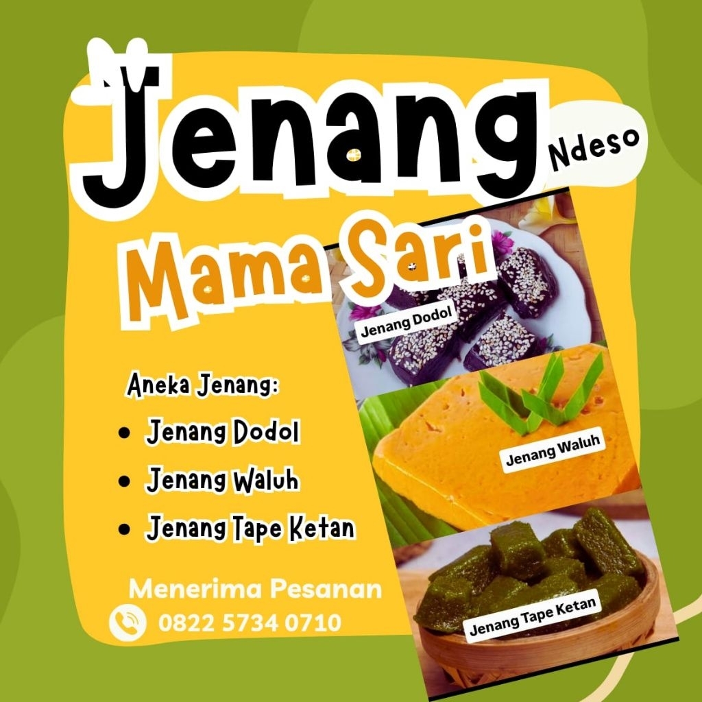 jenang dodol/waluh/tape