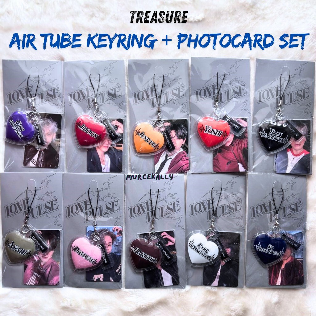 Treasure Love Pulse MD Air Tube Keyring + Photocard Set - Official