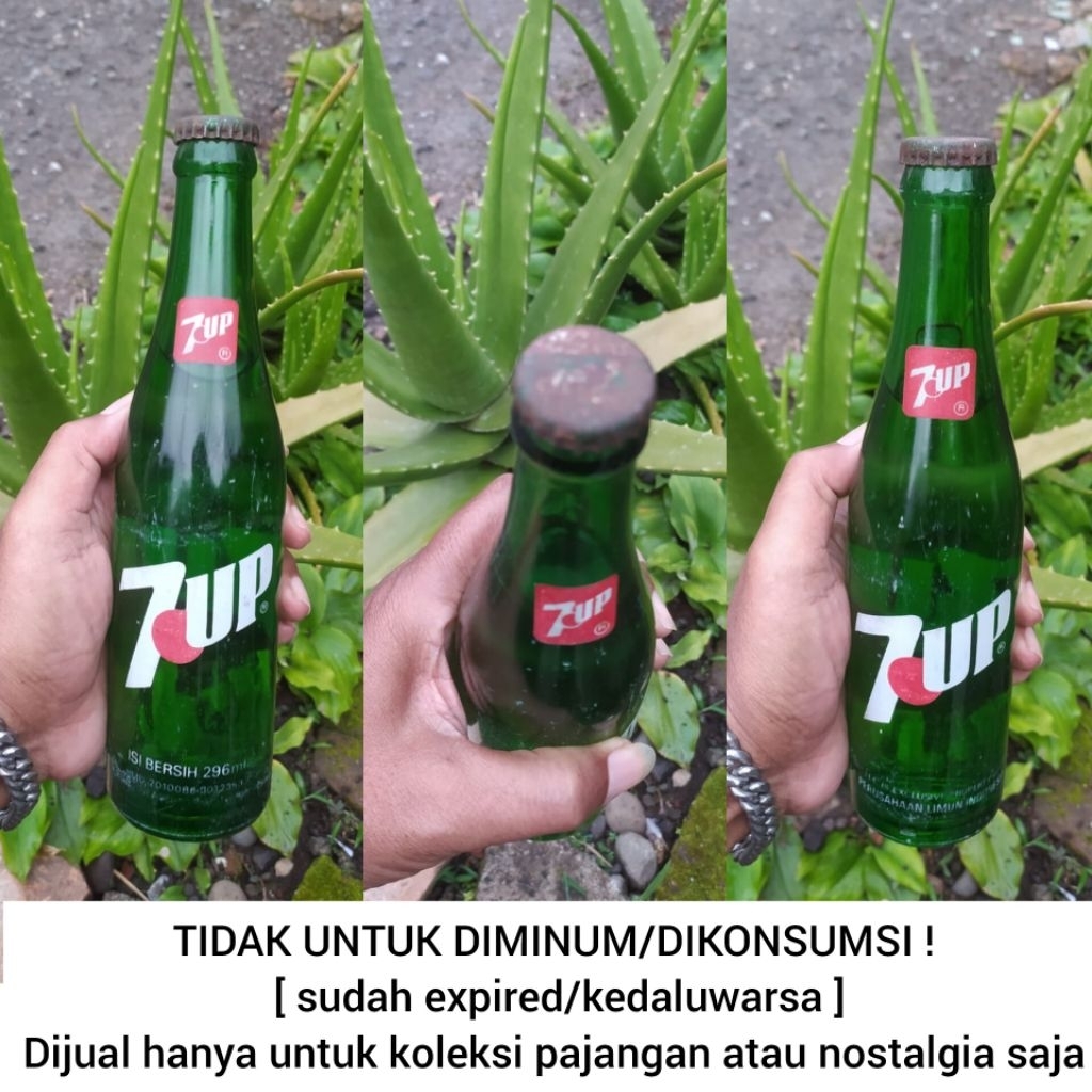[ TIDAK UNTUK DIMINUM/DIKONSUMSI ] KOLEKSI PRODUK JADUL 7UP TAHUN 1980AN HANYA UNTUK PAJANGAN ATAU N