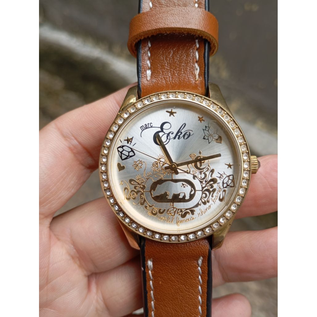 jam tangan cantik marc ecko original second bekas preloved