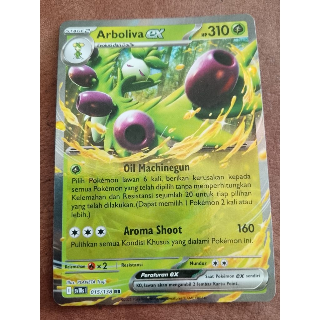 Kartu Pokemon Arboliva ex 015/138 RR