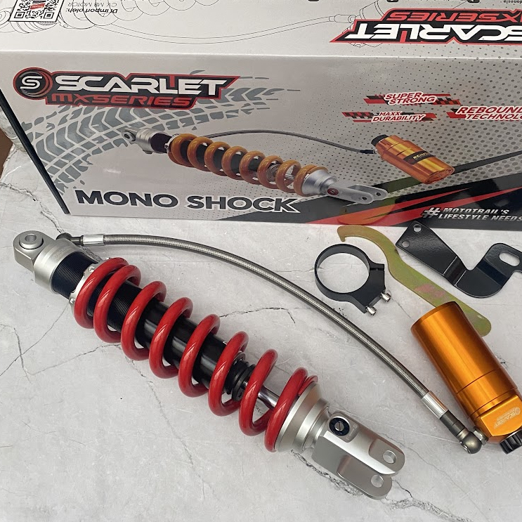 Shock Klx Crf Wr155 SCARLET tabung pisah WR155 KLX150 CRF150 Tabung Belakang