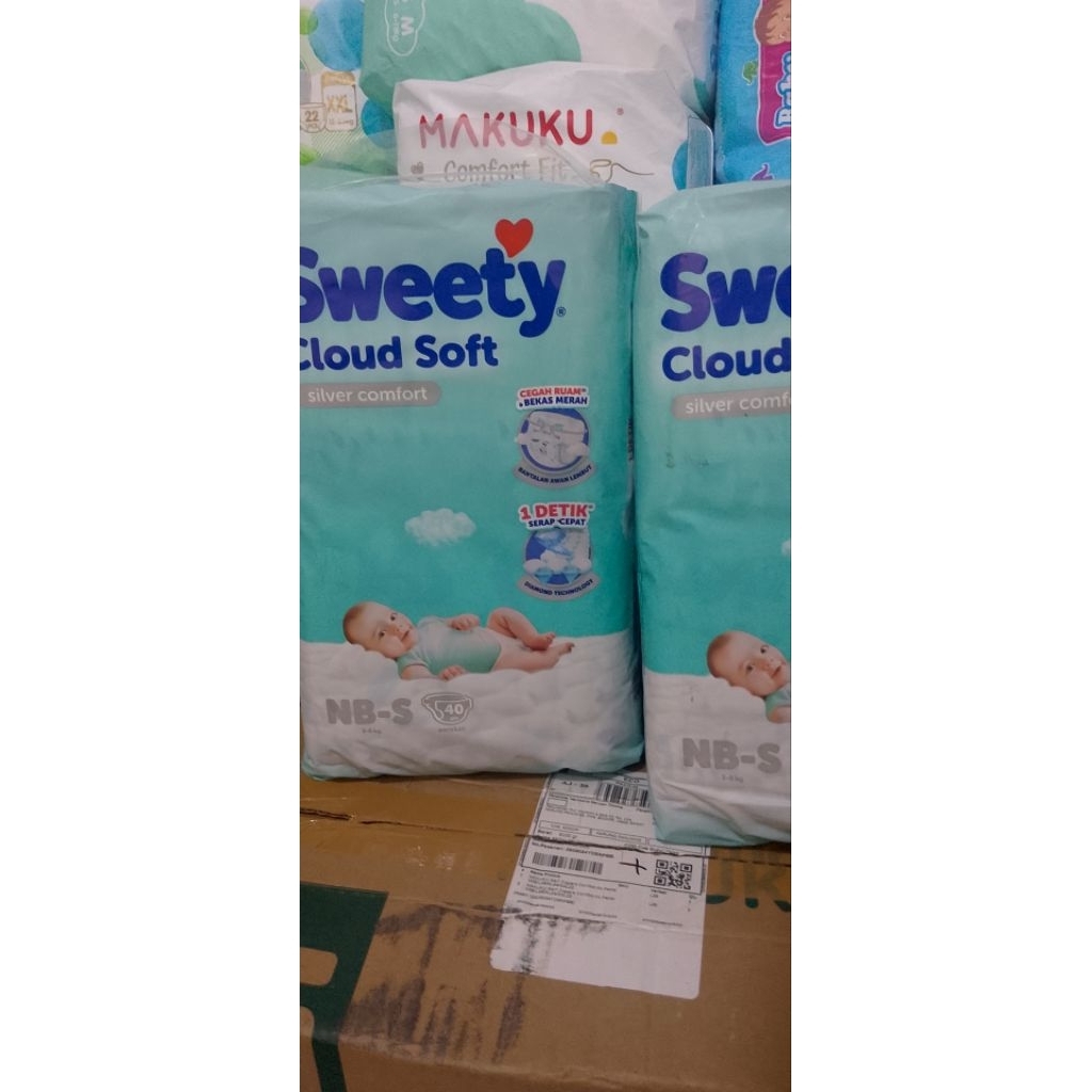 Popok Bayi SWEETY Bronze Comfort & Pants | Silver Pants NBS40