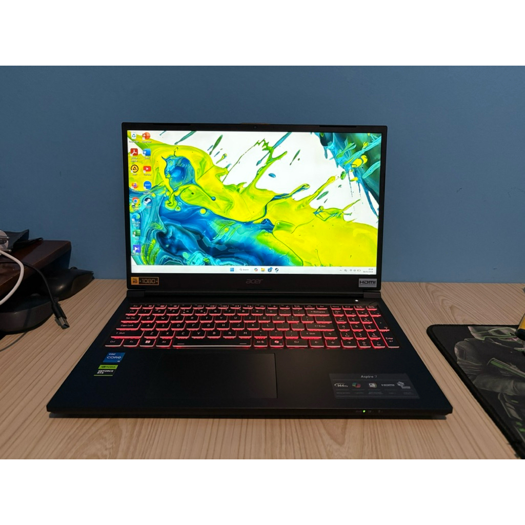 Acer Aspire 7Pro A715-59G I5 12450H, RTX 3050 6GB, Garansi On 03Juni2027