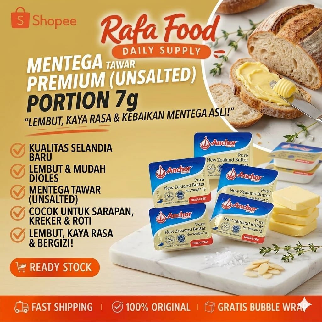 Unsalted Butter Anchor 7gr Portion