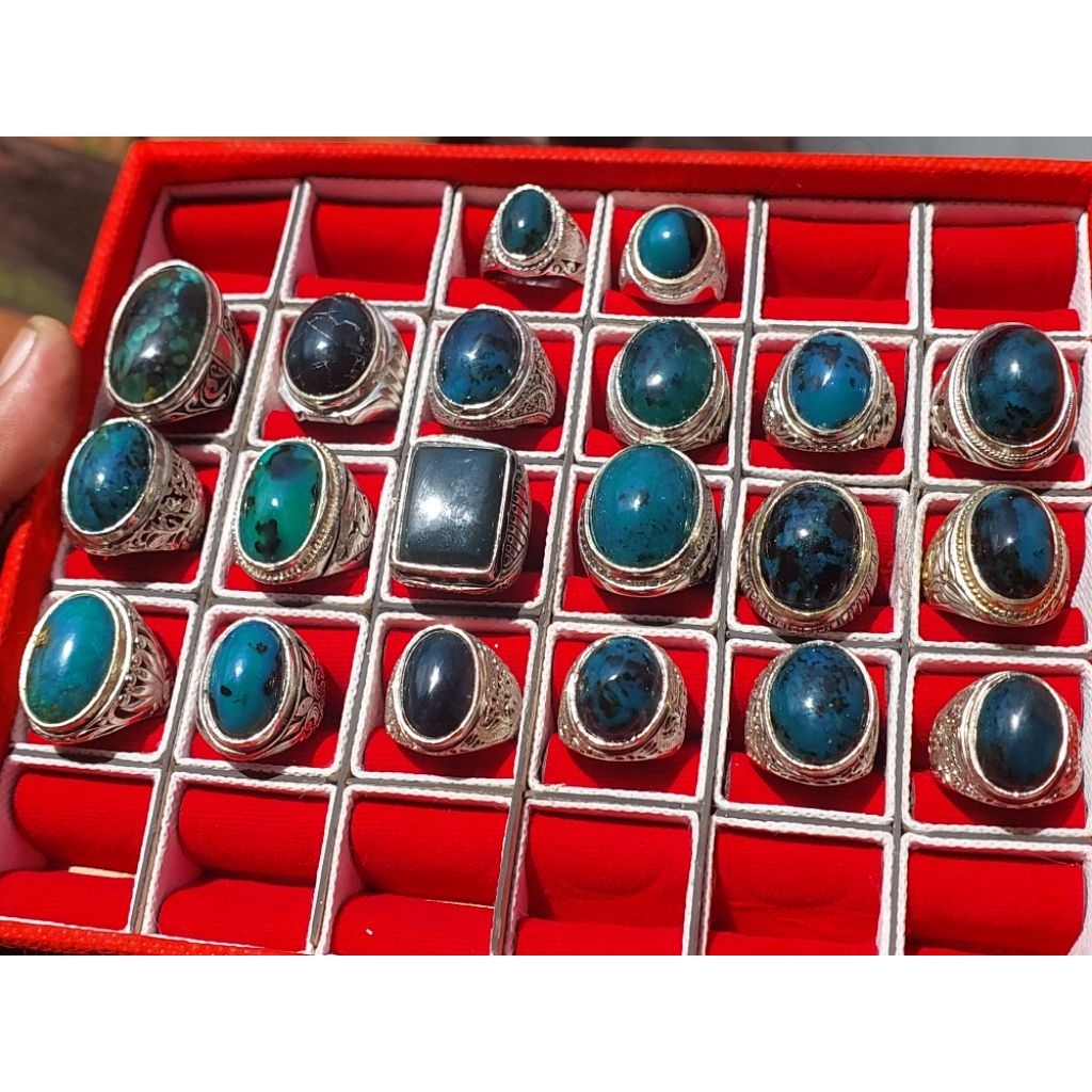 batu bacan cincin batu akik bacan doko mejiko coklat 100% asli