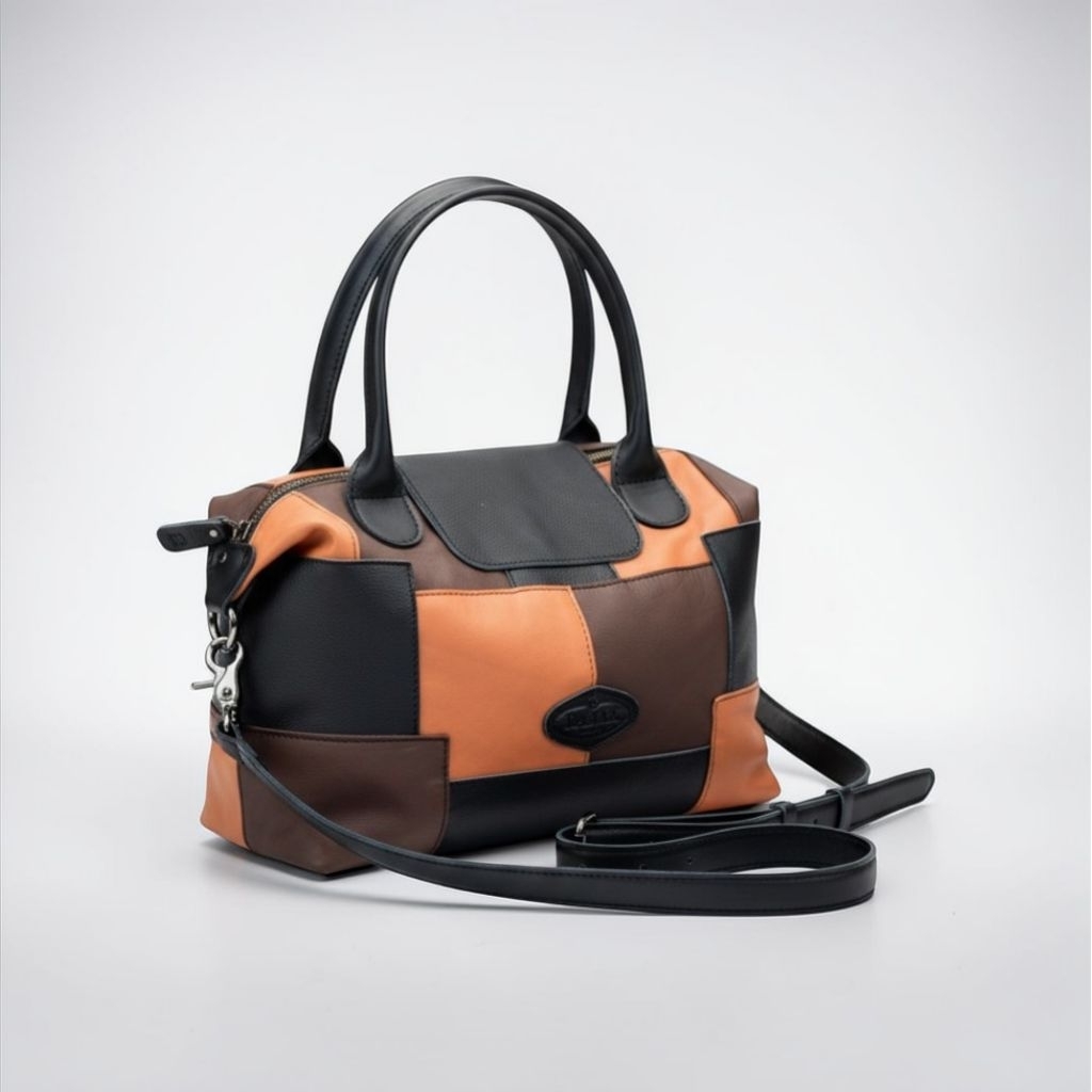 Radoce Bags - Tas Selempang Wanita - Tas Kulit Sapi Asli - ALICIA PATCHWORK MEDIUM