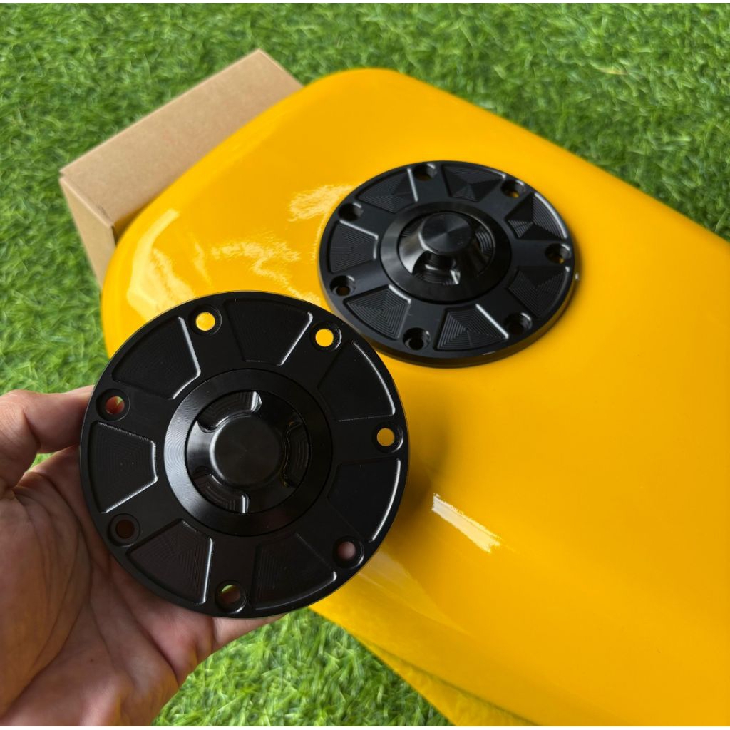 Tutup tangki ninja tutup tengki ninja cnc ninja R,RR,SS,ZX 150 bahan cnc almunium tutup cnc