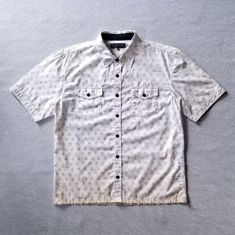 SPLENDID SATISFACTION AOP SKULL SHIRT JAPANESE BRAND