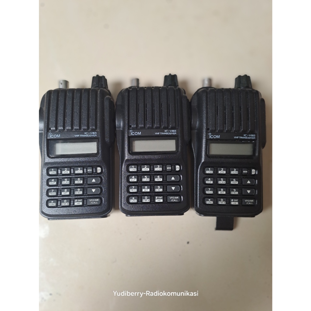UNIT ICOM V80 MESIN HT ICOM IC V80 NORMAL DAN MULUS TANPA BATERAI