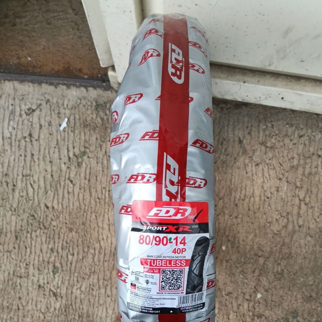 Ban Luar FDR 80/90 Ring 14 SPORT XR EVO Ban Depan Motor Matik Beat Vario NEX II ADDRESS Scoopy Mio T