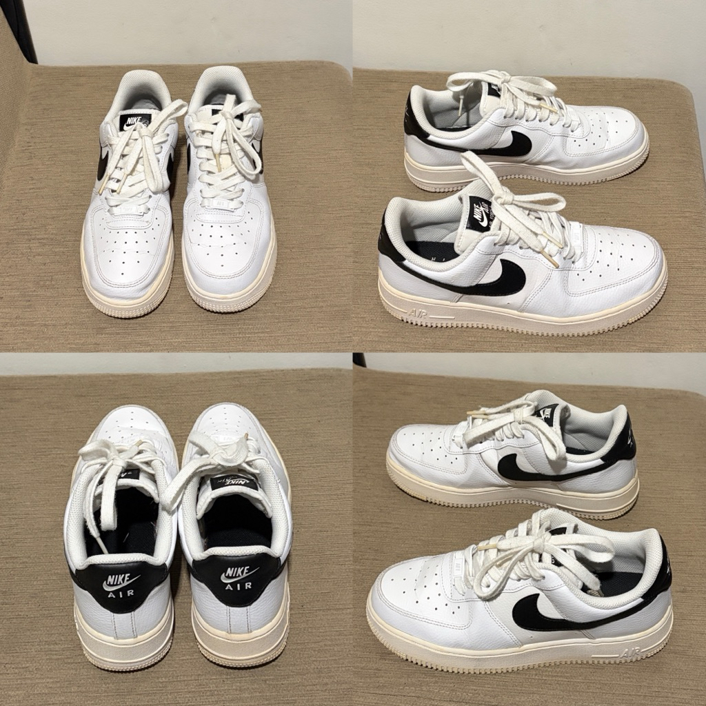 Nike Air Force White/Black (Ukuran 39)