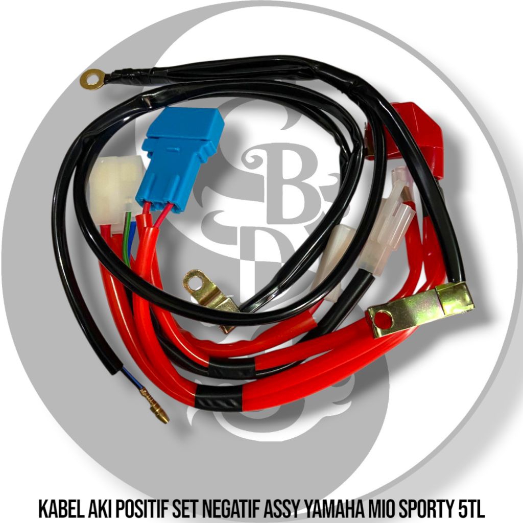 Kabel Aki Set Positif Negatif Yamaha Mio Sporty 5TL Kabel Aki Fullset Negatif Positif Assy Mio Sport