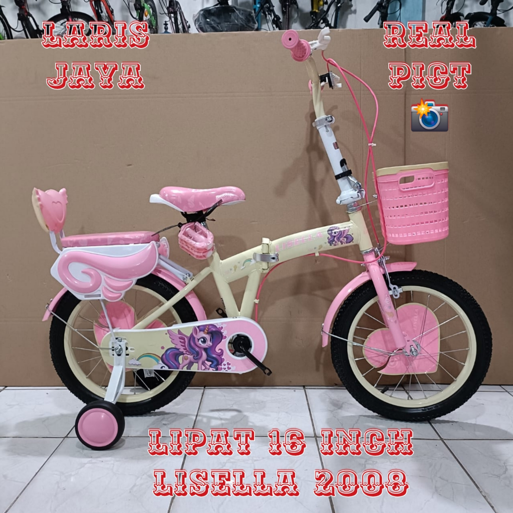 [ BONUS BELL ]  Sepeda Lipat 16 Inch Axxil 616 Terbaru, Dan sepeda lipat 16 mazara 2288 sr.Lipat lis