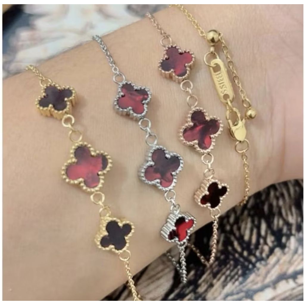gelang serut titanium pengait lobster gelang stainless steel anti karat