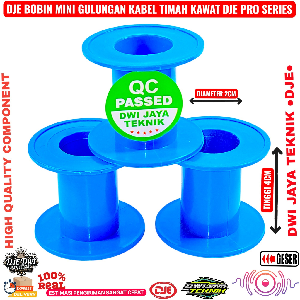Bobin Rol Kawat DJE / Roll Timah / Tempat Gulungan Kabel / Klosan / Clos / Bobbin Plastik