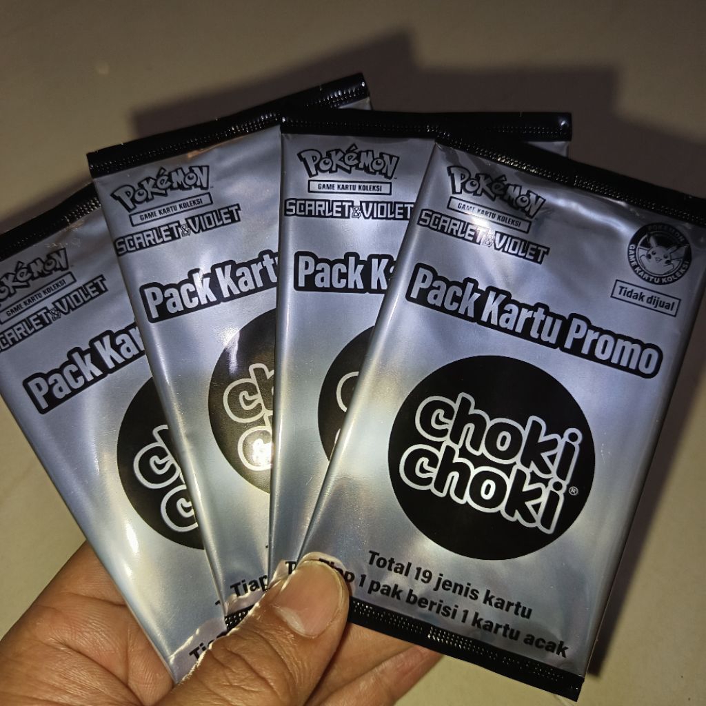 PACK KARTU POKEMON PROMO X CHOKI CHOKI 2025 Scarlet & Violet TCG Indonesia Original Card Sealed Limi